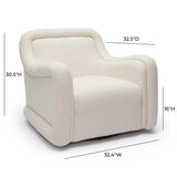 Charli Boucle Swivel Chair