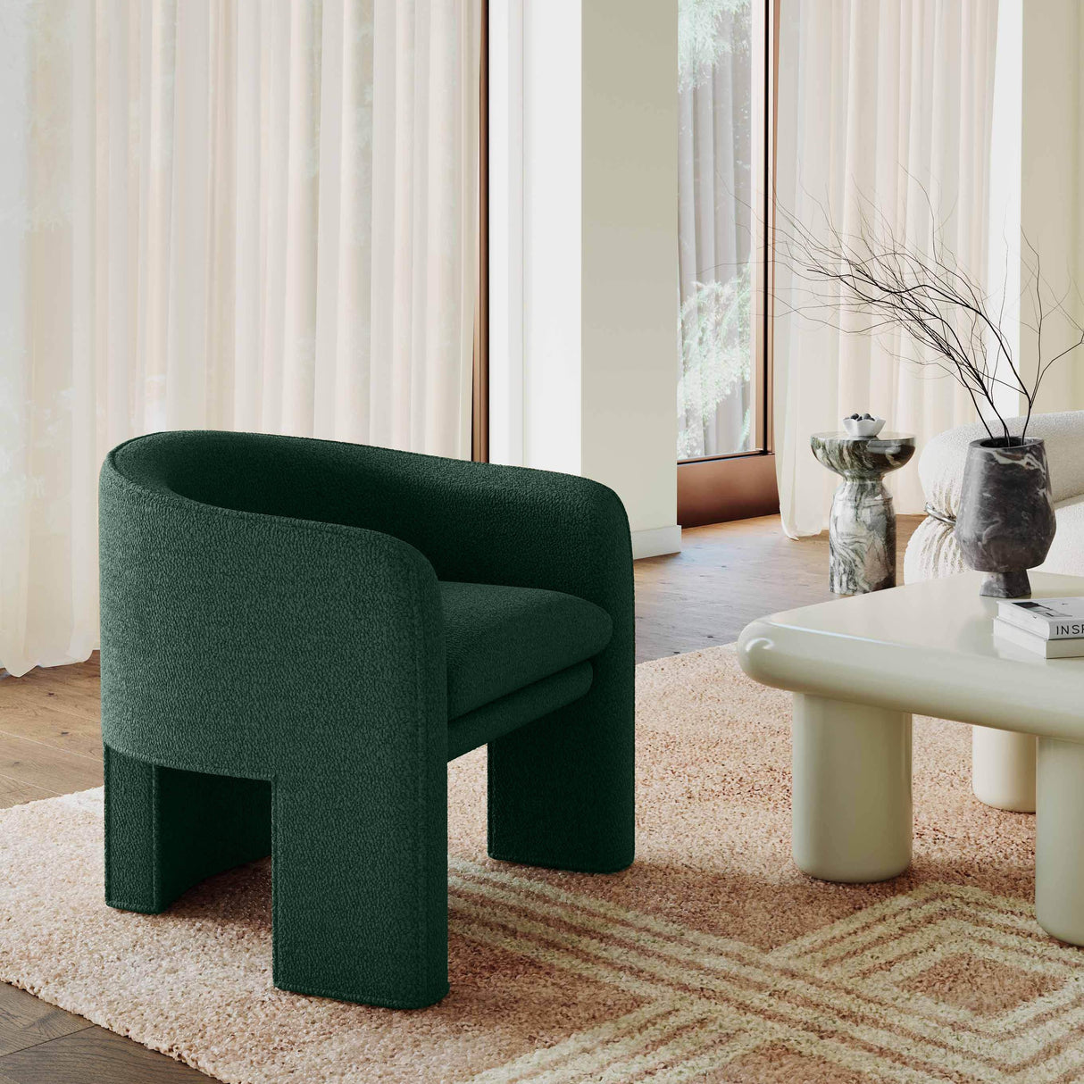 Marla Boucle Accent Chair
