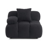 Calliope Cream Vegan Shearling Modular Corner Chair