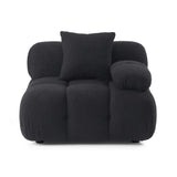 Calliope Cream Vegan Shearling Modular Corner Chair