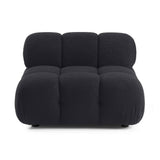 Calliope Cream Vegan Shearling Modular Armless Chair