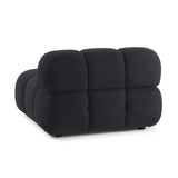 Calliope Cream Vegan Shearling Modular Armless Chair