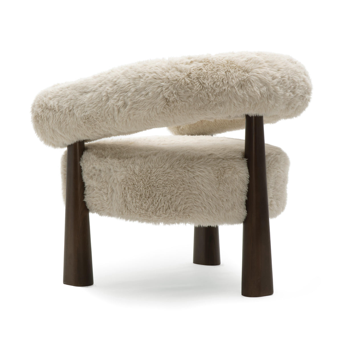 Spara Straight Vegan Shearling Accent Chair