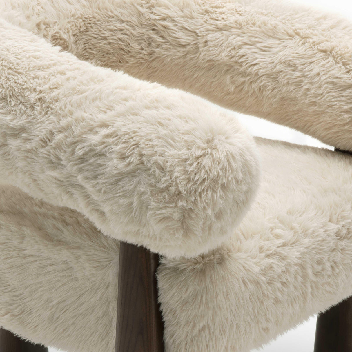 Spara Straight Vegan Shearling Accent Chair