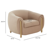 Lina Accent Chair by Inspire Me! Home Decor - View 6