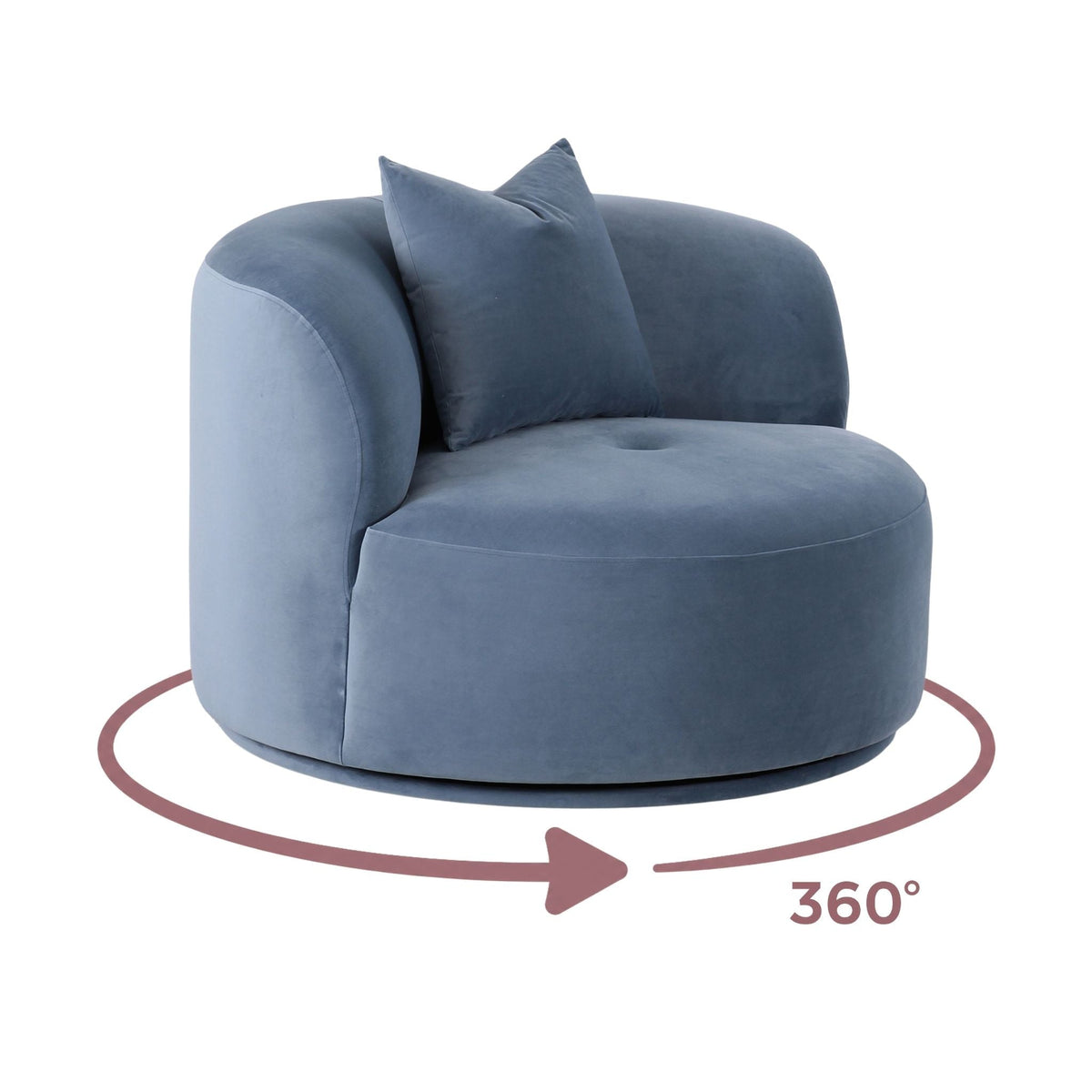 Fickle Swivel Accent Chair - View 7