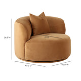 Fickle Swivel Accent Chair - View 16