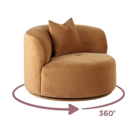 Fickle Swivel Accent Chair - View 15
