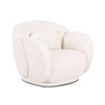 Misty Boucle Accent Chair styled next to a contemporary side table