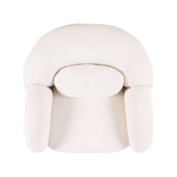 Misty Boucle Accent Chair in cream positioned in an executive lounge