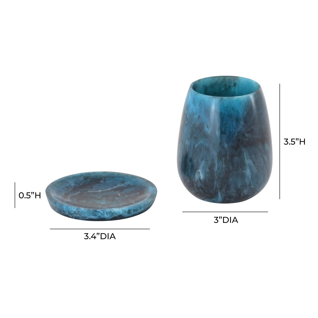 Rounded Resin Kiddush Cup
