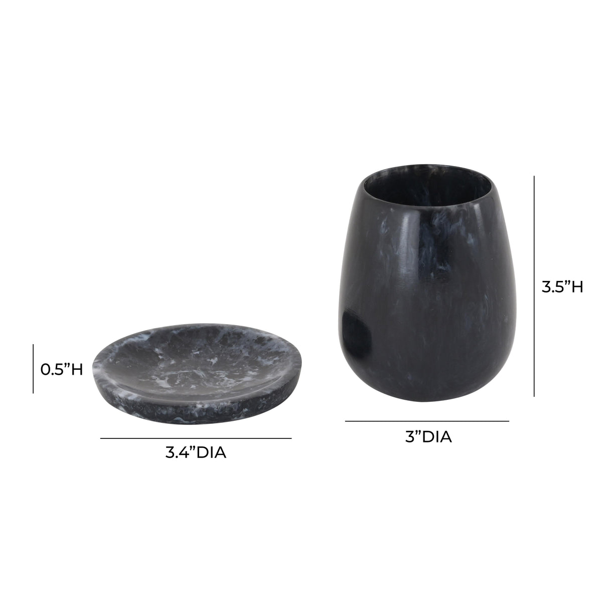 Rounded Resin Kiddush Cup