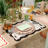 Scalloped Edge Cotton Placemat - Set of 4