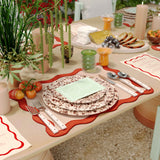 Scalloped Edge Cotton Placemat - Set of 4