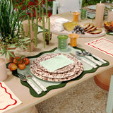 Scalloped Edge Cotton Placemat - Set of 4
