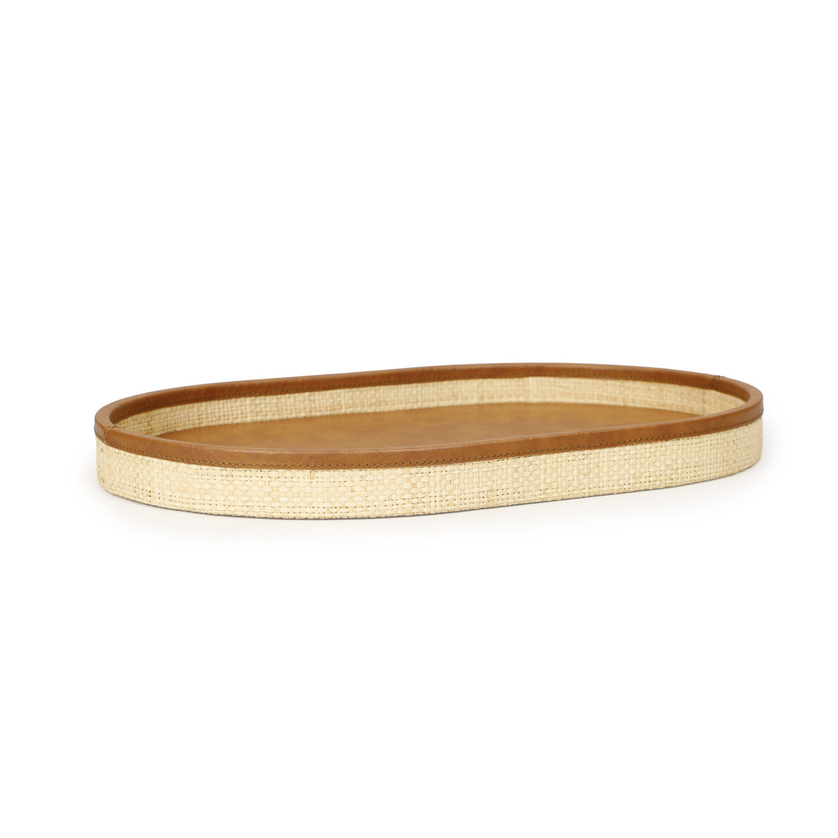 Hakiri Natural Raffia Contract-Grade Storage Tray - View 1