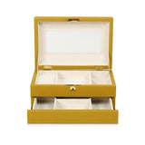 Knox Mustard Yellow Vegan Leather Contract-Grade Jewelry Box - View 5