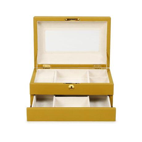 Knox Mustard Yellow Vegan Leather Contract-Grade Jewelry Box - View 5