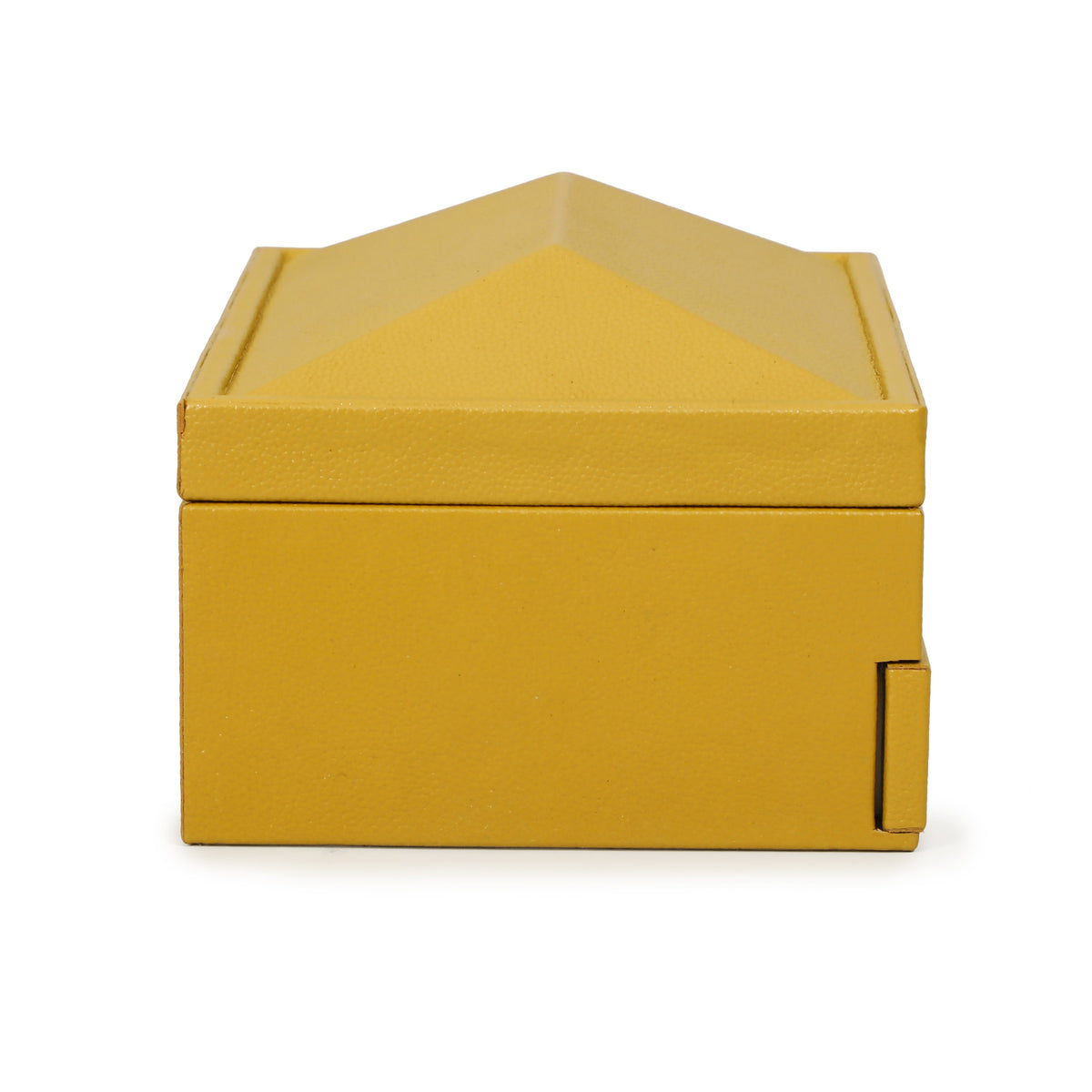 Knox Mustard Yellow Vegan Leather Contract-Grade Jewelry Box - View 7