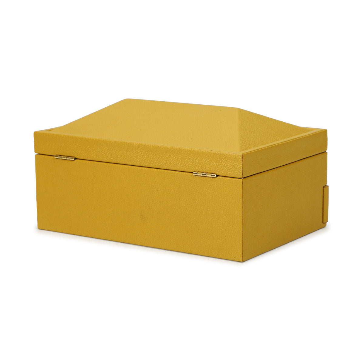 Knox Mustard Yellow Vegan Leather Contract-Grade Jewelry Box - View 8
