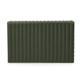 Eton Ribbed Green Vegan Leather Contract-Grade Storage Box - View 8