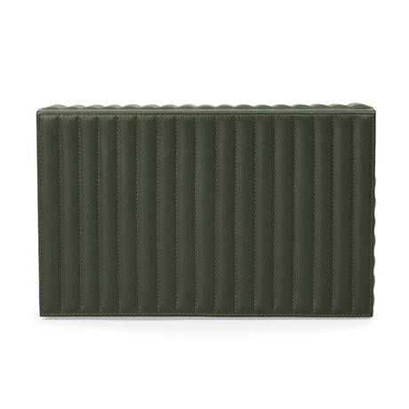 Eton Ribbed Green Vegan Leather Contract-Grade Storage Box - View 8