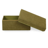 Pisa Green Vegan Suede Contract-Grade Storage Box - View 4