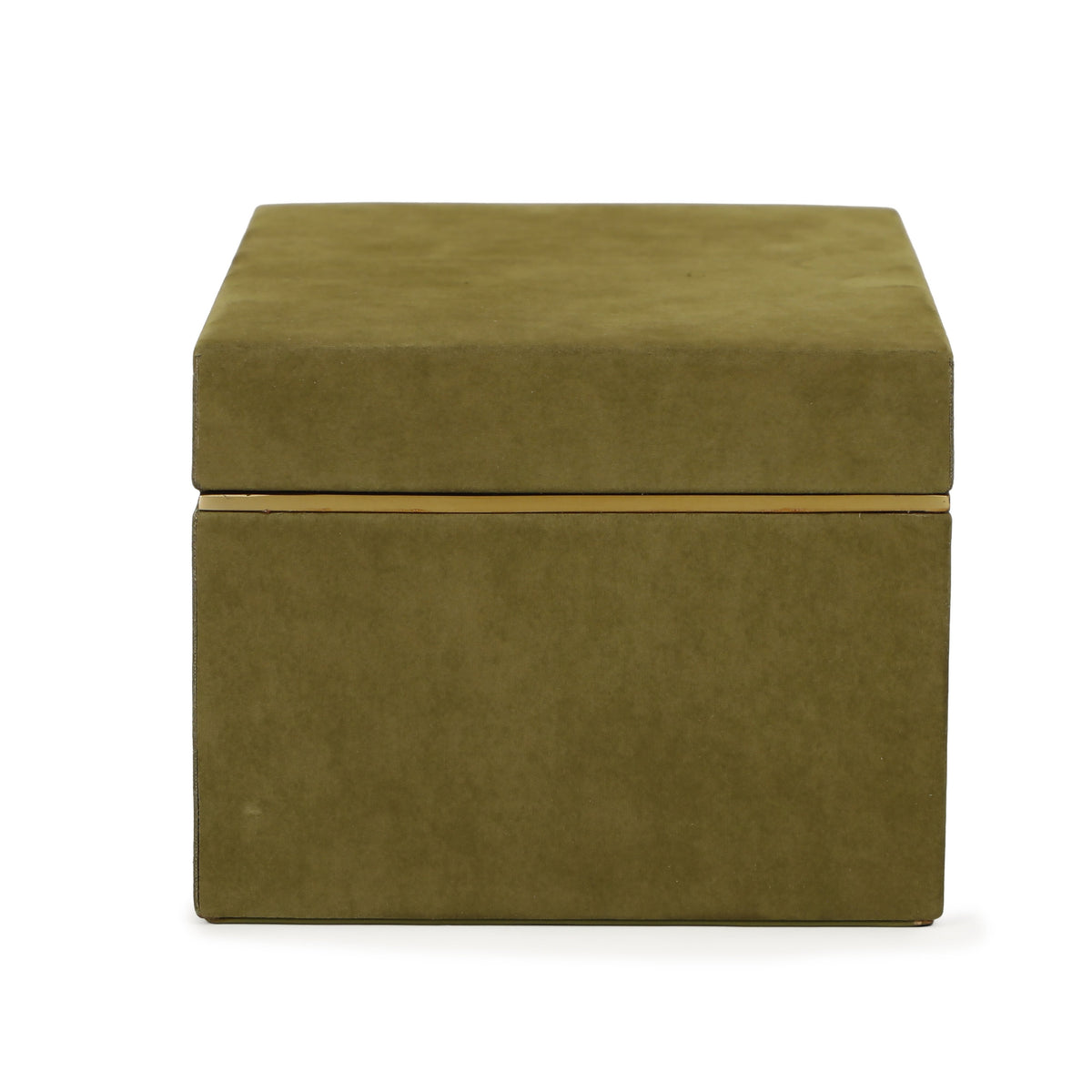 Pisa Green Vegan Suede Contract-Grade Storage Box - View 5