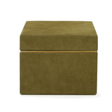 Pisa Green Vegan Suede Contract-Grade Storage Box - View 5