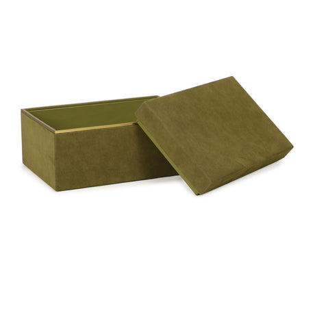 Pisa Green Vegan Suede Contract-Grade Storage Box - View 6