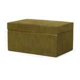 Pisa Green Vegan Suede Contract-Grade Storage Box - View 7
