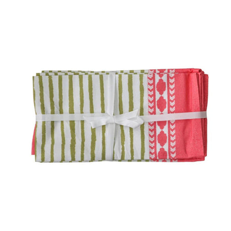 Crissy Cotton Canvas Printed Napkins - Set of 4 - View 2