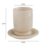 Channeled Swirl Resin Kiddush Cup - View 5