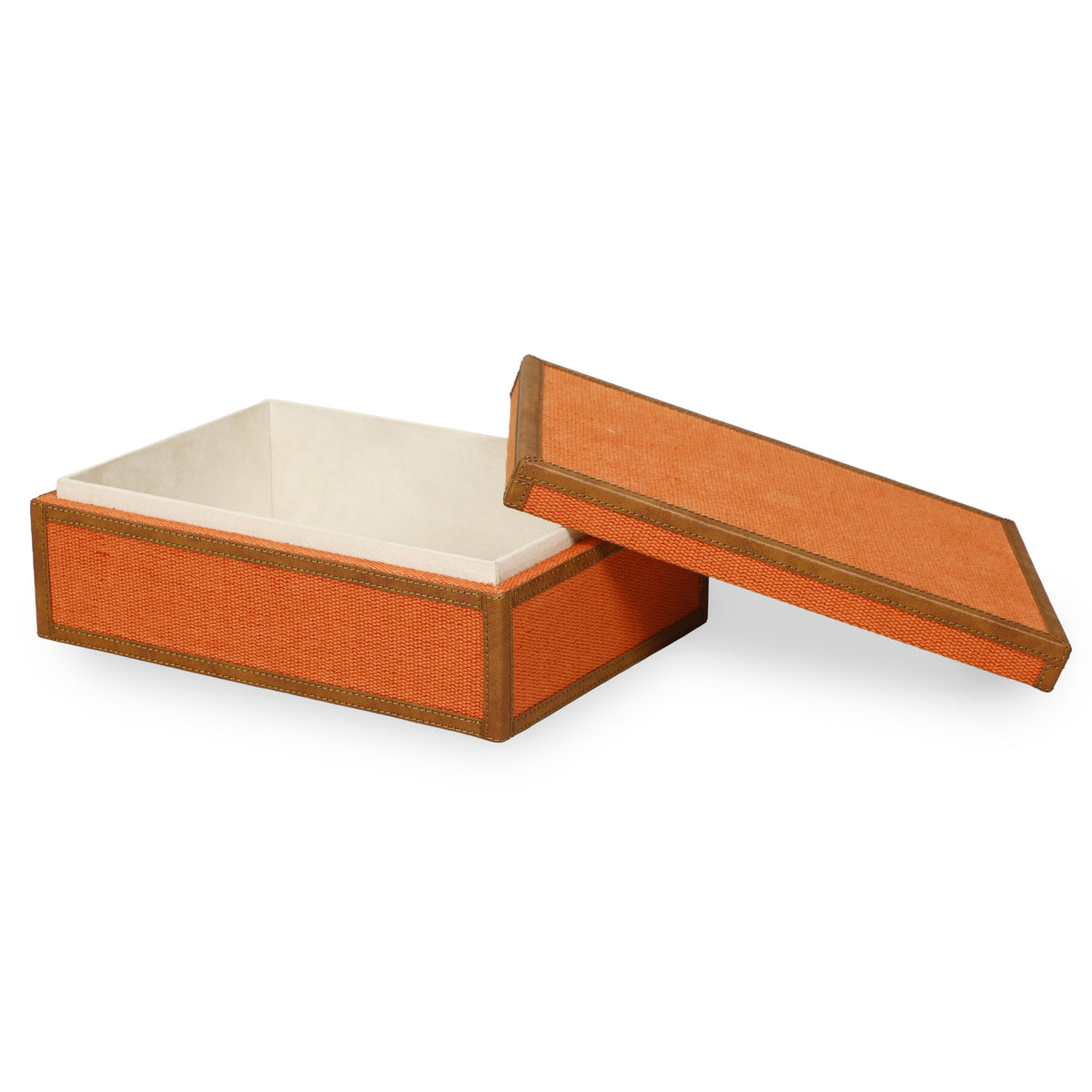 Acre Orange Cotton Jute Contract-Grade Jewelry Box - View 9