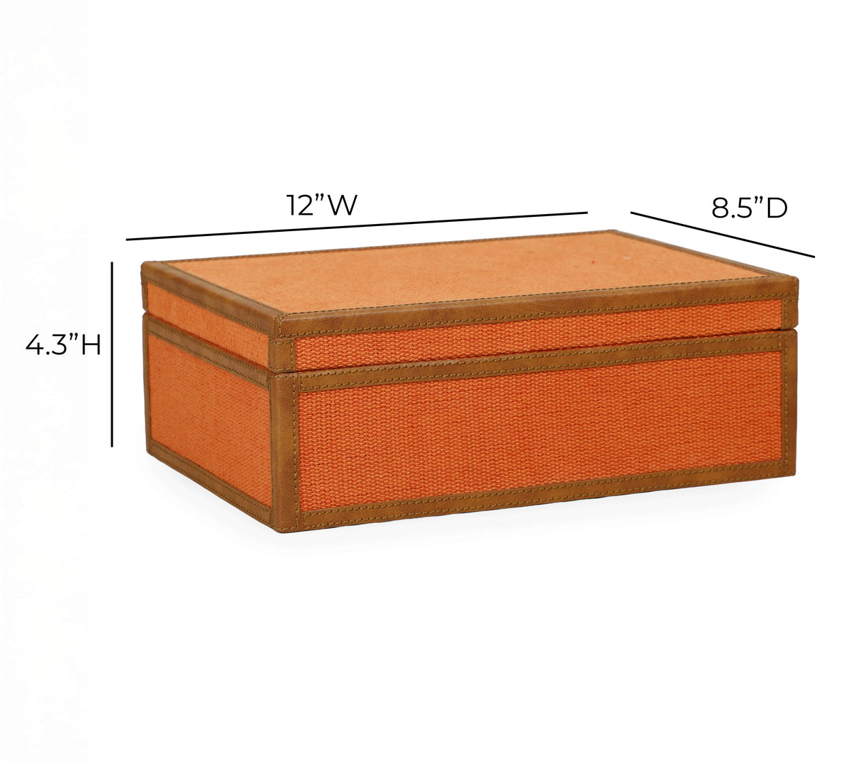 Acre Orange Cotton Jute Contract-Grade Jewelry Box - View 10