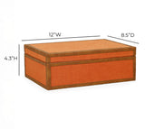 Acre Orange Cotton Jute Contract-Grade Jewelry Box - View 10