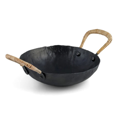 Verma Black Hammered Iron Catchall - View 2
