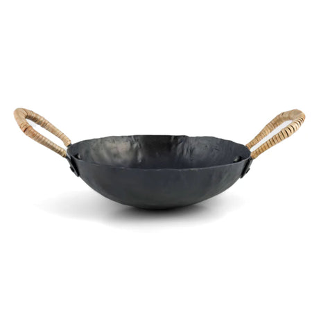 Verma Black Hammered Iron Catchall - View 3