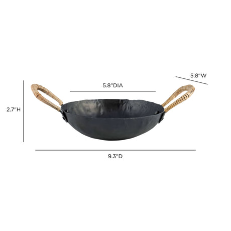 Verma Black Hammered Iron Catchall - View 5