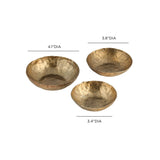 Shah Antique Brass Hammered Iron Catchall Round Bowls - Set of 3 - View 6