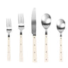 Soline Stainless Steel Flatware - Set of 5 Pieces - Service for 1