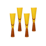 Flute Champagne Glasses - Set of 4