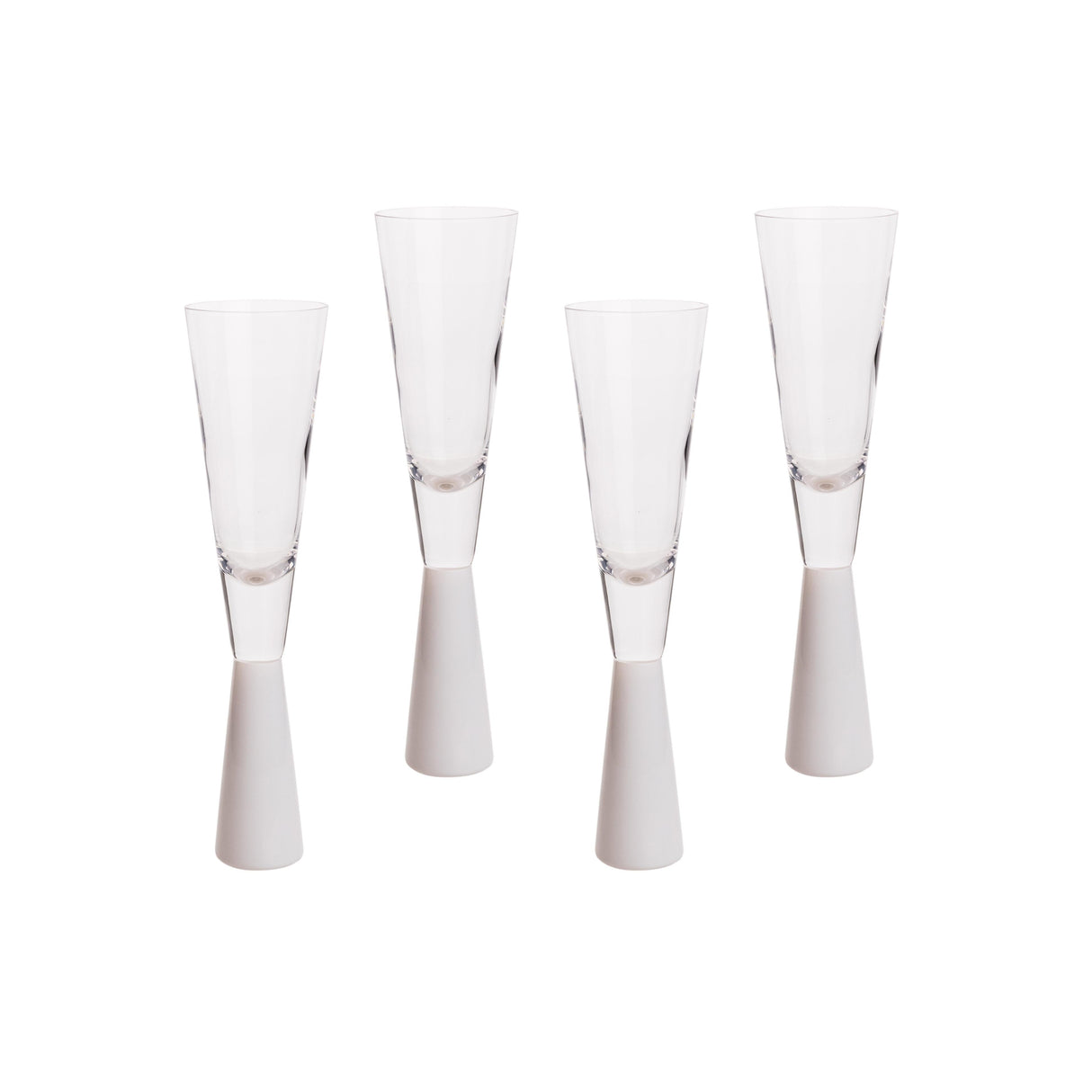 Flute Champagne Glasses - Set of 4
