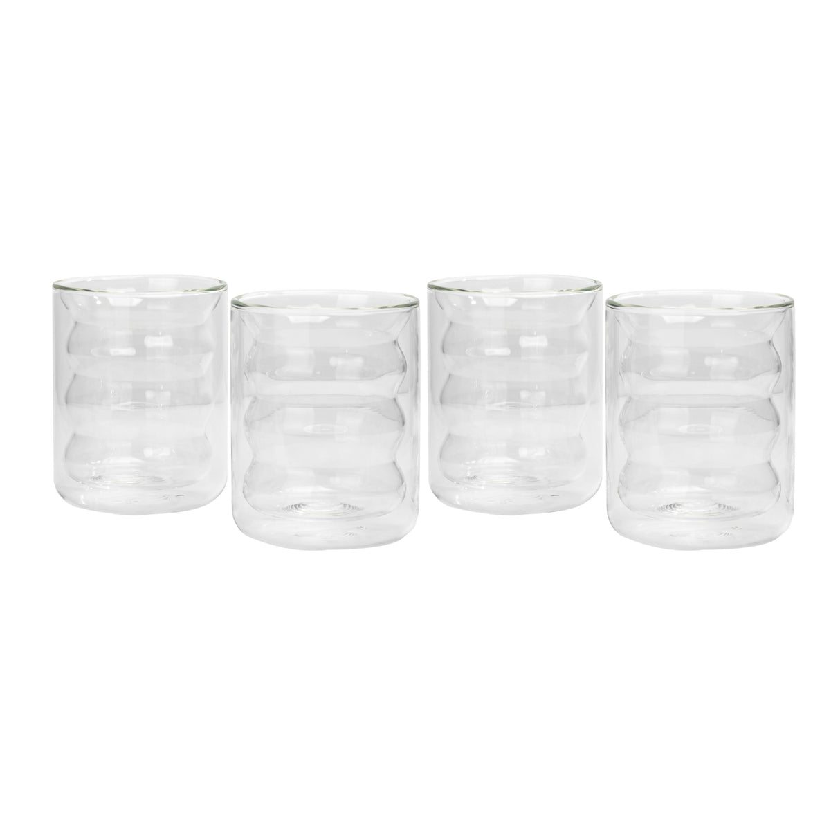 Waves Water Glass - Set of 4