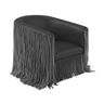 Shag Me Performance Vegan Leather Swivel Accent Chair - View 15