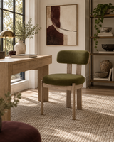 Odessa Green Performance Velvet Dining Chair
