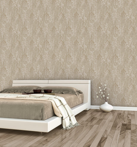 Galerie Metallic FX Modern Metallic Damask Wallpaper