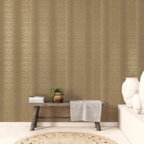 Galerie Metallic FX Metallic Layered Stripe Wallpaper