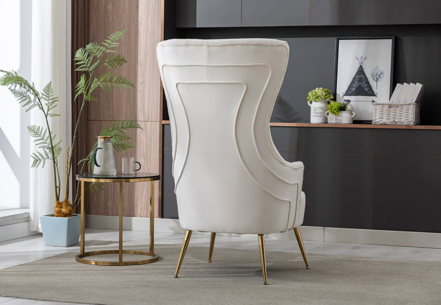 Minimalist gray velvet accent furniture for modern apartments