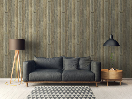 Galerie The Woods and Wicker Reclaimed Wood Effect Motif Wallpaper